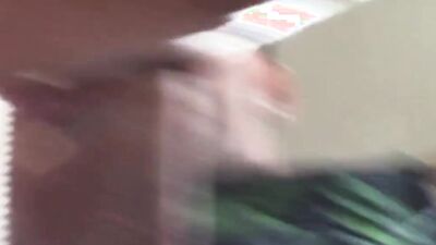 Horny twink sucks dick under the table before hardcore fucking