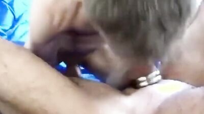 Skinny dude deepthroats a fat dick and takes a rough hammering