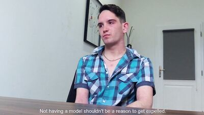 Kinky young dude comes for an interview and ends up railed