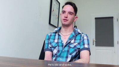 Kinky young dude comes for an interview and ends up railed
