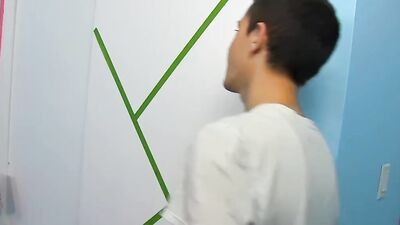 Latino twink sucks his boyfriend off and drills his ass