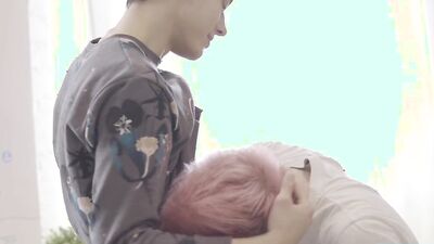 Alt twink with pink hair and piercings fucked by his boyfriend