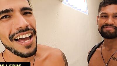 Handsome and exotic studs go snorkeling before fucking in the shower