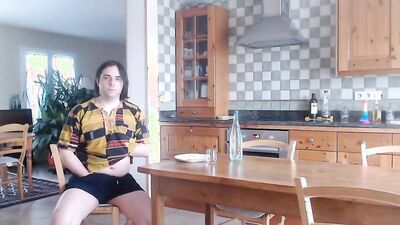 Amateur guy takes his clothes off to masturbate and dildo his ass