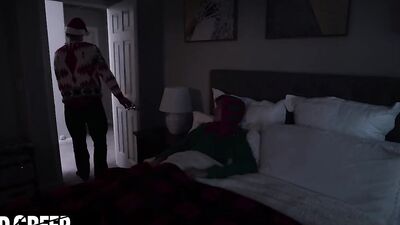 Cute twink gives Santa a blowjob and takes a pounding