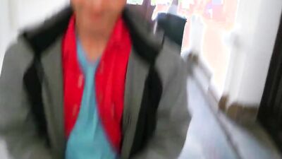 Hot guy takes a fat dick in his mouth and rides POV