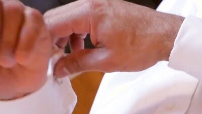 Hot hunks in suits and ties fuck after blowjobs and rimming