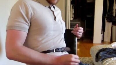 Amateur gay guy films himself jerking off and cumming in a compilation