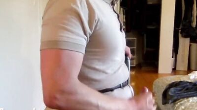 Amateur gay guy films himself jerking off and cumming in a compilation