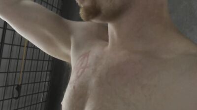 Bearded stud gives an amazing blowjob and rides a big cock