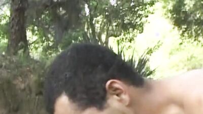 Fit Latinos go outdoors for steamy blowjobs and balls deep banging