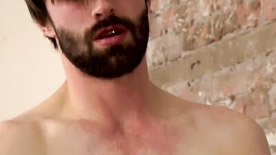 Bearded guy and a pale blond twink fuck after blowjobs