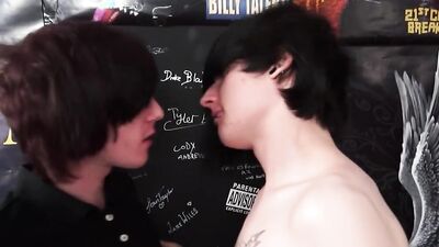 Inked emo twinks with piercings fuck hard after oral foreplay