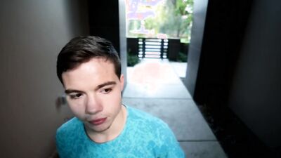 Twink bent over for a rimjob and dick sucking before fucking
