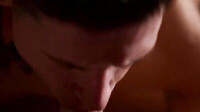 Twink bent over for a rimjob and dick sucking before fucking