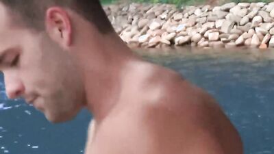 Dashing stud sucks his jock friend off and fucks him