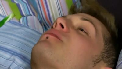 Cute twink sucks his boyfriend off and takes a pounding