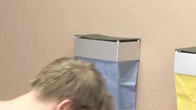 Skinny twink sucked off by his boyfriend before pounding him