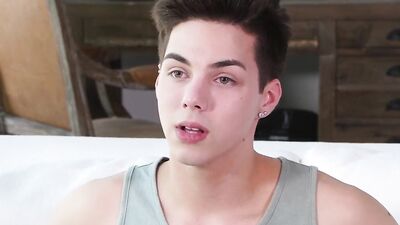 Dashing twink strips during casting to suck dick and be pounded