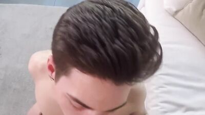 Dashing twink strips during casting to suck dick and be pounded