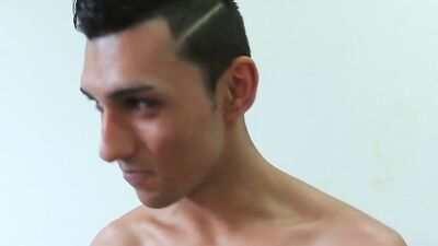 Twink goes to an interview to suck dick and ride it