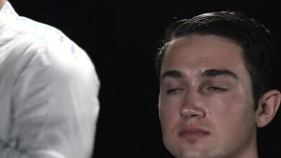 Twink sucks a buff priest hunk off and takes a banging