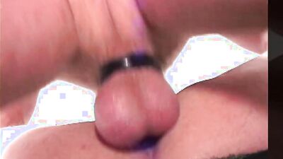 Horny jock suspended in the air and fucked after blowjobs