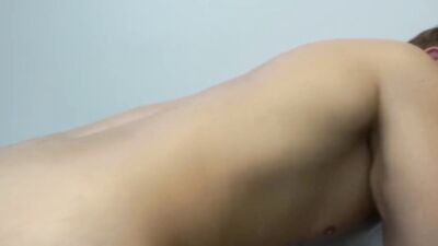 Older guy gives a masked muscular jock a blowjob and a rimjob