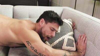 Handsome young guys with athletic bodies fuck balls deep after oral