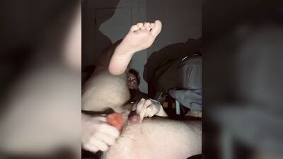 Perverted guy stretches his asshole with toys and his fist