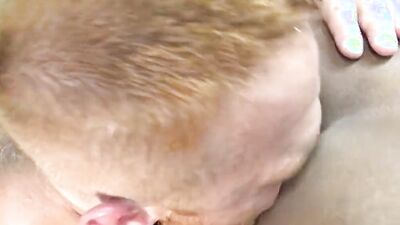 Big white hunk and a black stud fuck each other hard