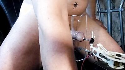 Kinky dude loves inserting naughty toys in his tight urethra
