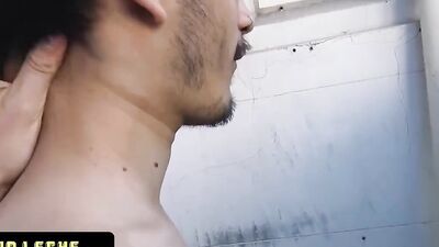 Skinny Latino takes a fat dick to suck it and anal ride