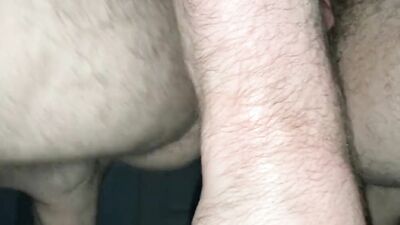 Nerdy and hairy amateur shoves multiple dildos in his ass