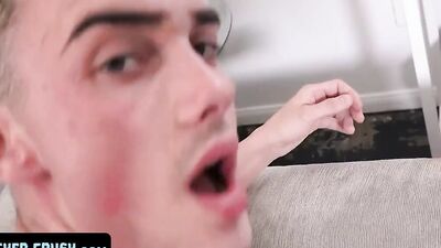 Lovely blond twink takes a dick in the ass POV