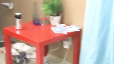 Lovely blonde dude sucked off at an interview before using sex toys