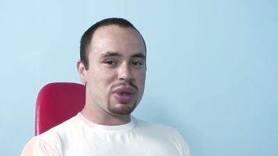 Naughty white amateur drools on a BBC and takes it in the ass