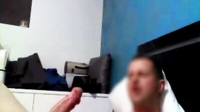 Hung young amateur strokes his huge cock and cums in a compilation