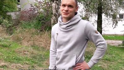Adorable twink picked up outdoors to ride a dick POV