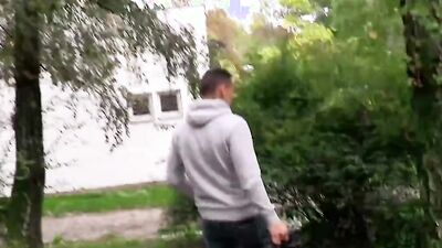 Adorable twink picked up outdoors to ride a dick POV