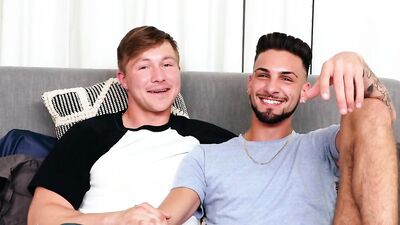 Hot jock sucked off by his boyfriend before anal banging