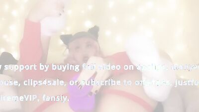 Lovely femboy in a sexy outfit loves dildos in his ass