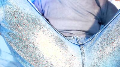 Naughty tboy loves having his dick and nipples teased on camera