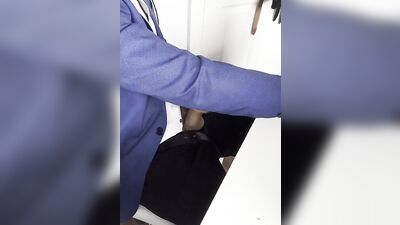 Talking to the customer while I am jerking off at work