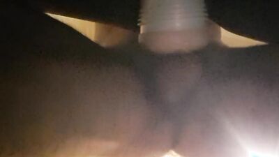 Close-up of Fleshlight fuck and c7m
