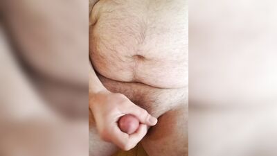 Edging with cum shot
