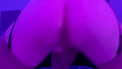 Sissy gapes her ass in lingerie