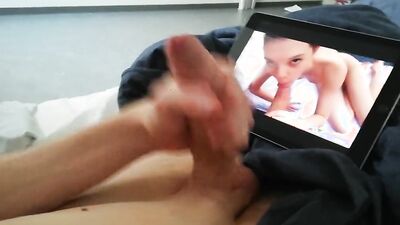 Home alone, exploding all-over myself while I watching vids at Pornhub