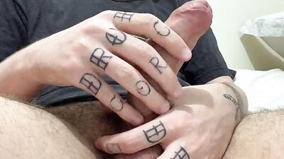 uncut white boy cumming twice in a row!!