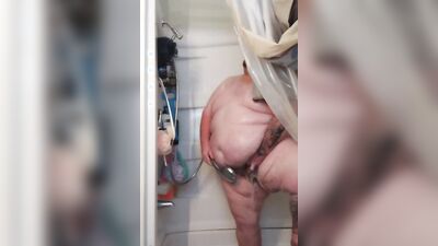 Tiny dick shower time 2
